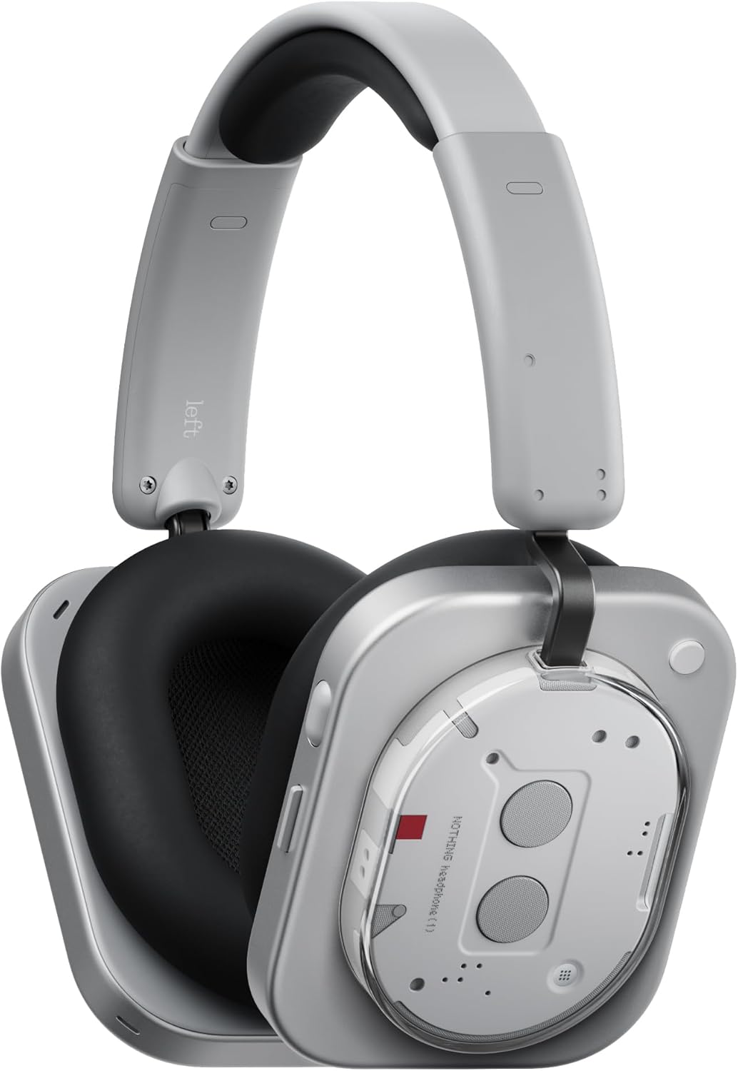 Nothing Headphone (1) Casque Circum-Aural sans Fil avec Réduction Active du Bruit, 80h Autonomie, Hi-Res, Audio Spatial, Résistant à l’Eau – Blanc