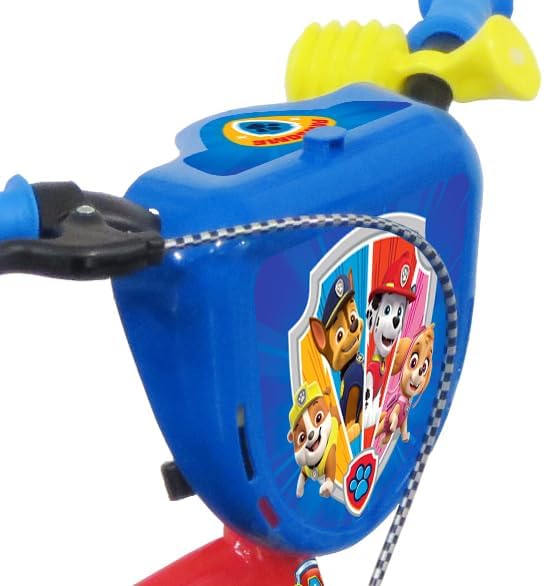 Vélo 12'' Pat Patrouille équipé de 1 Frein, Plaque Avant décorative, Garde boues, Carter et stabilisateurs. – Image 2