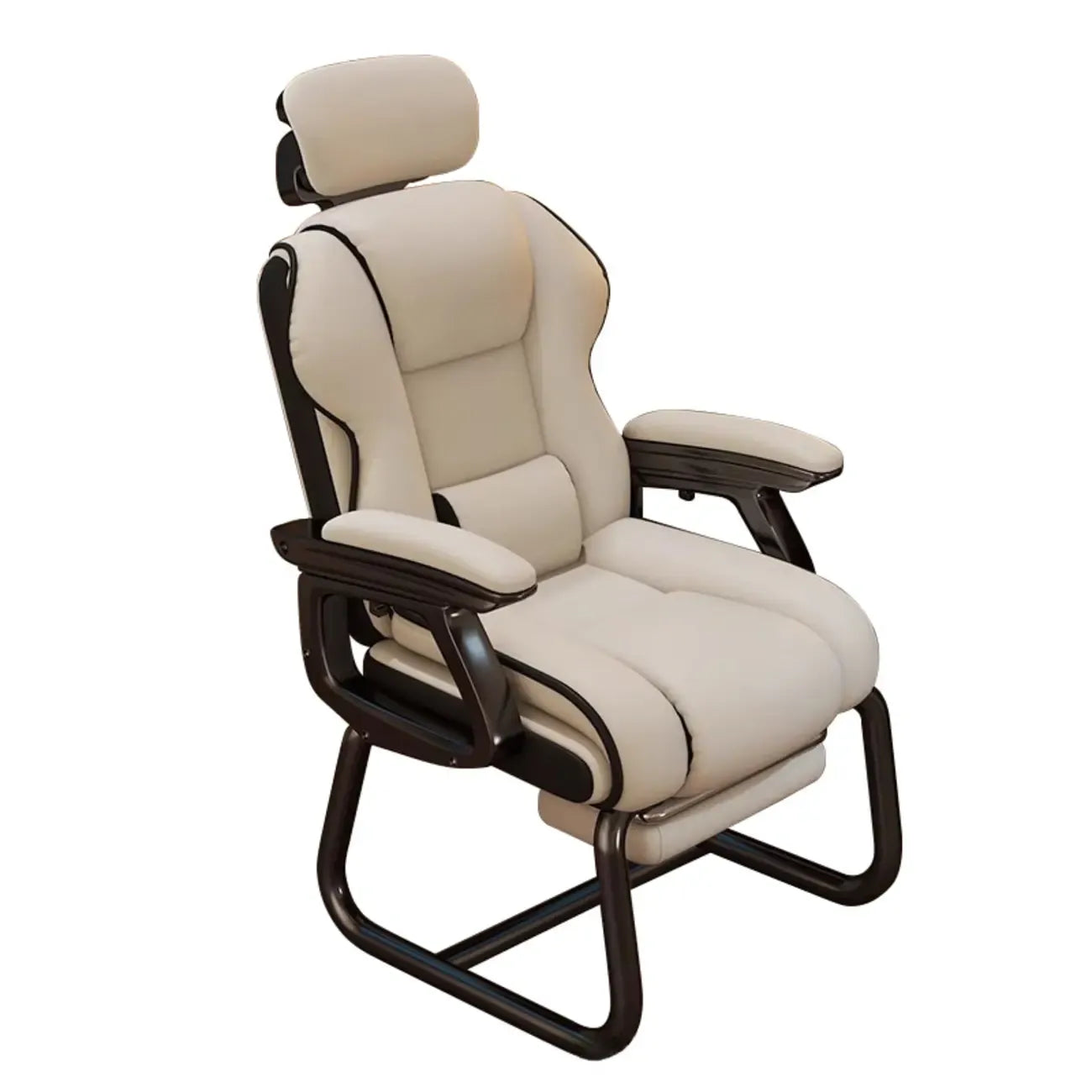 Yellow High-Back Leather Ergonomic Executive Chair – Image 51