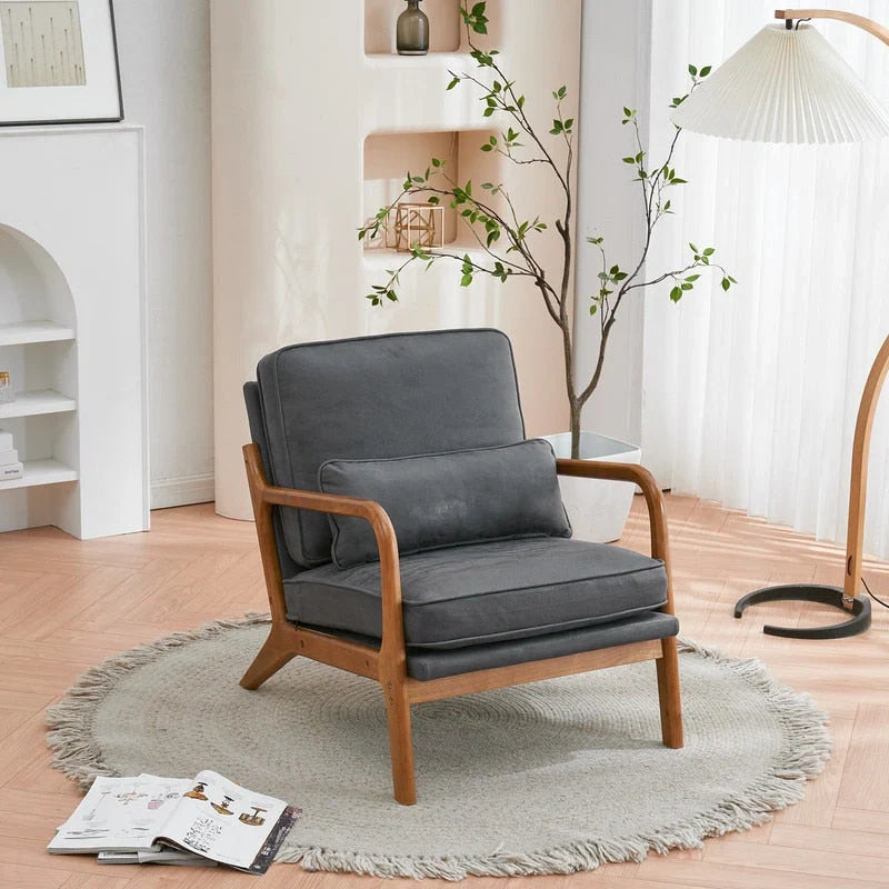 Mid Century Modern Upholstered Accent Chair – Image 28