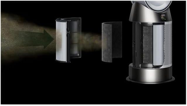 Dyson Purifier Hot+Cool HP1, ventilateur, purificateur d’air et chauffage (Blanc/Argent) – Image 9