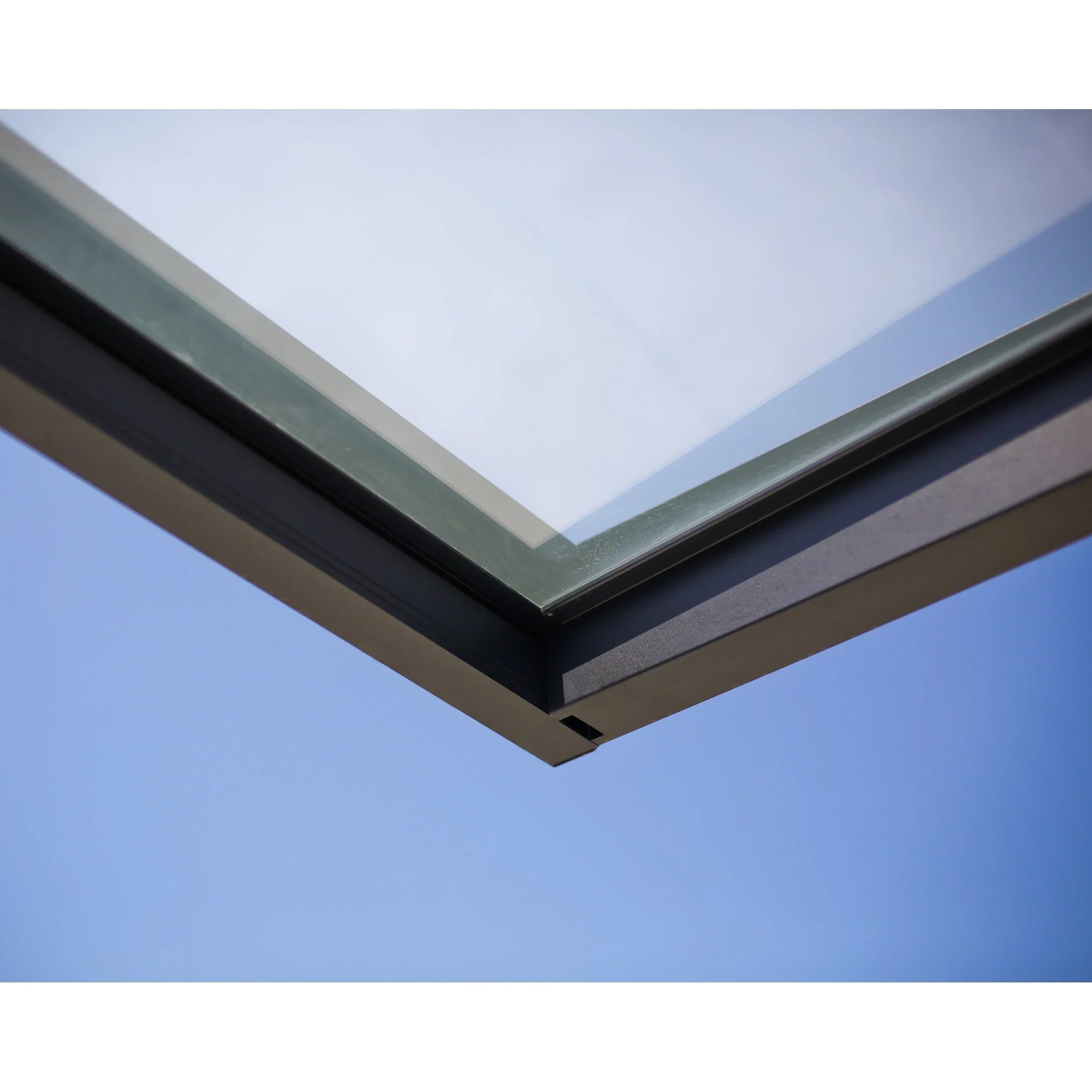 Sophia 3 ft. Grey Clear Door and Window Awning – Image 9