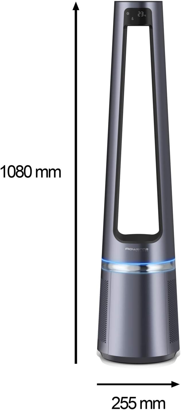 Rowenta Eclipse 2-en-1 Ventilateur purificateur, Ventile et filtre l'air, Particules fines, 32 dB (A), Puissant, Oscillation, 12 vitesses, Minuteur, Départ différé QU5030F0 – Image 2