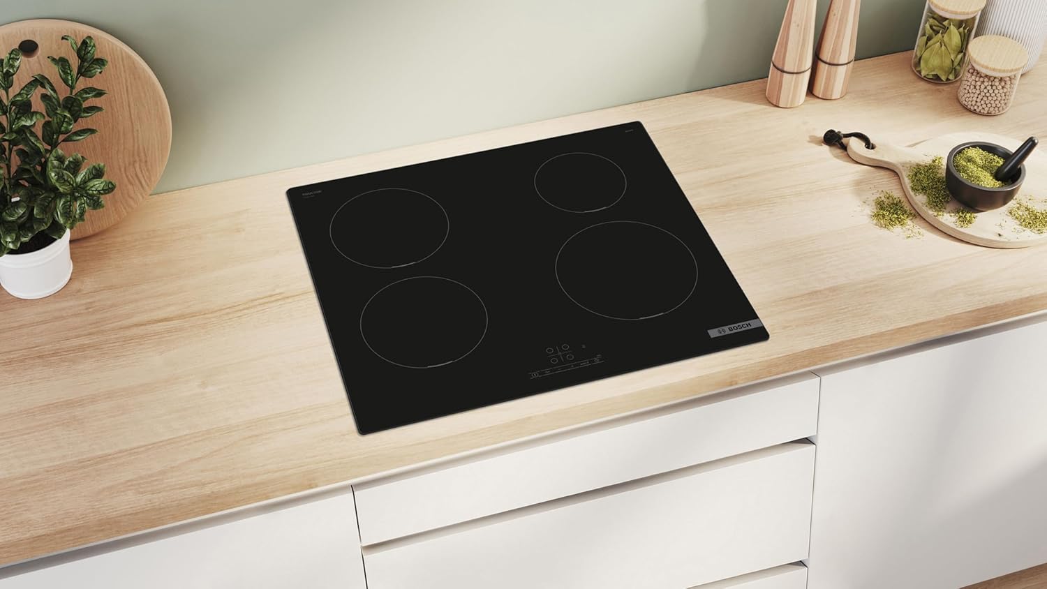 Bosch PUE611BB5E, Série 4, plaque à Induction, 4 foyers, 60 cm, Puissance 4600 W, Noir – Image 5