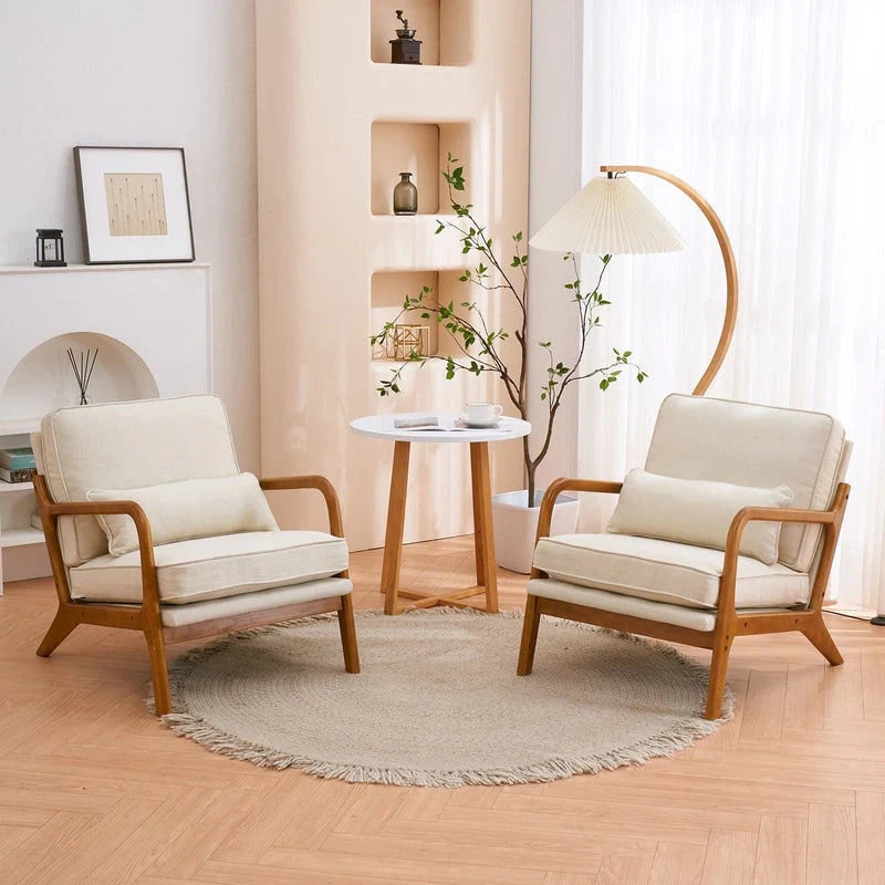 Mid Century Modern Upholstered Accent Chair – Image 33