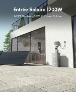 Alternative view of Zendure SolarFlow 800 Micro-onduleur Hybride Intelligent 1200W MPPT, Puissance AC bidirectionnelle de 800 W, avec Panneau solaire Bi-facial 1118W, avec AB2000X Batteries (Installation Facile)