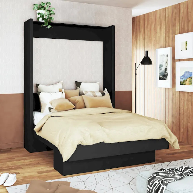 Oakland Living Easy Lift Brazilian Queen Contemporary Murphy Bed with Shelf – Image 6