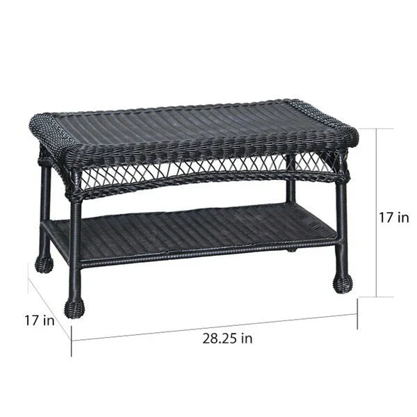 Wicker Patio 4-piece Conversation Set – Image 12