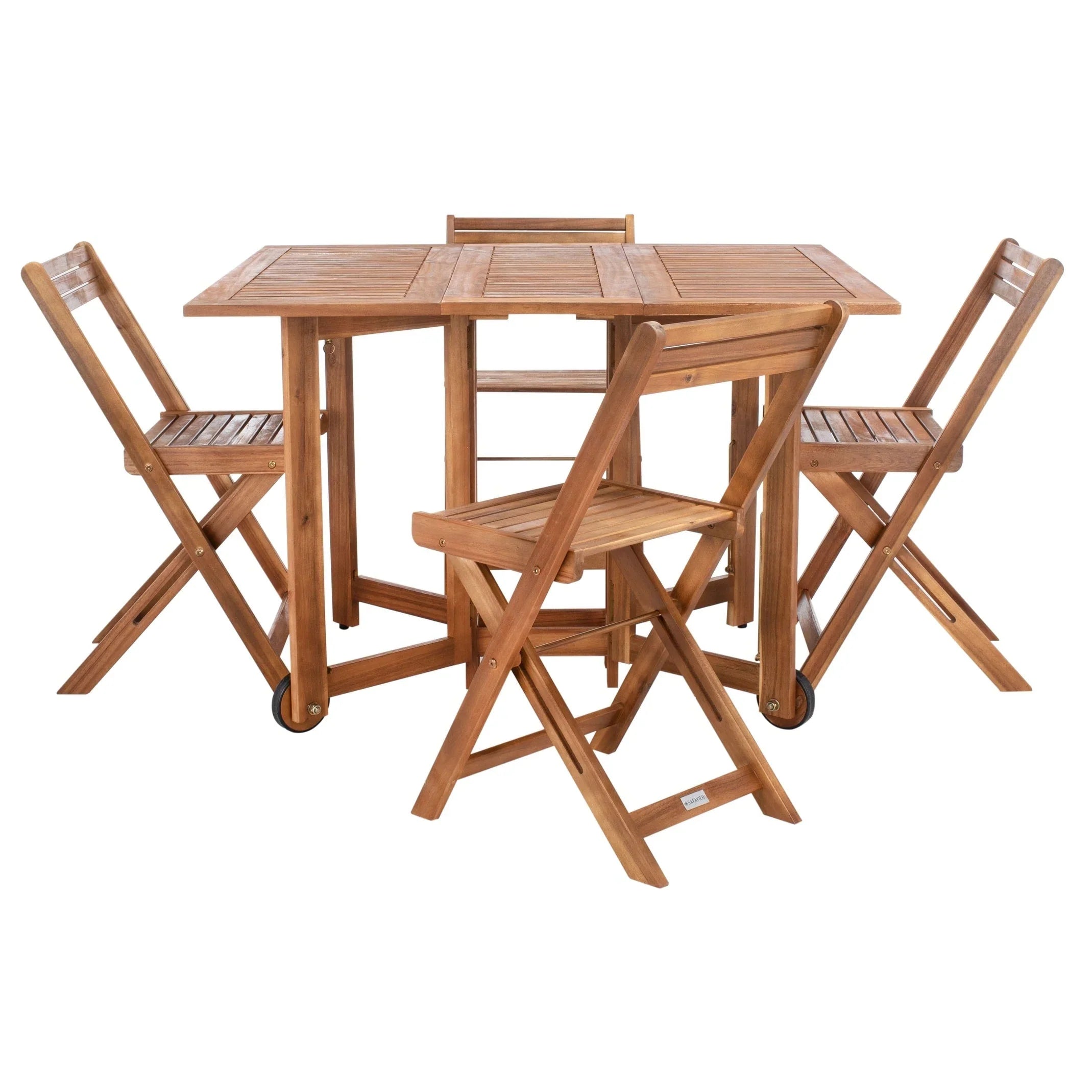 SAFAVIEH Outdoor Brandy 5-Piece Outdoor Dining Table Set - 43Wx35Dx29H – Image 24