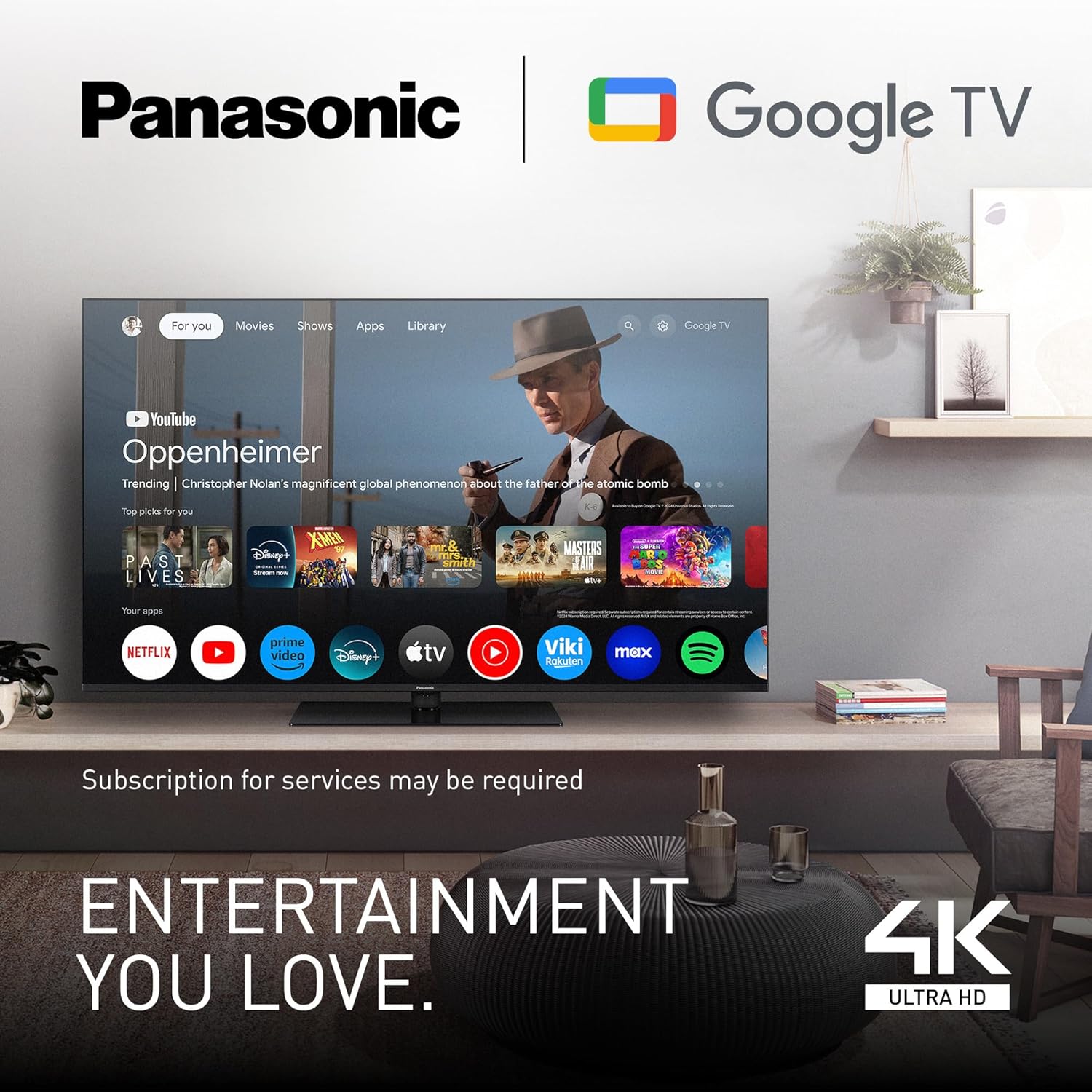 Panasonic TN-43W70AEZ, Série W70 43 Pouces 4K Ultra HD LED Smart TV, 2024, Assistant Google, Chromecast, Dolby Vision & Atmos, Mode Jeux, Bluetooth, pour Une expérience visuelle exceptionnelle – Image 3
