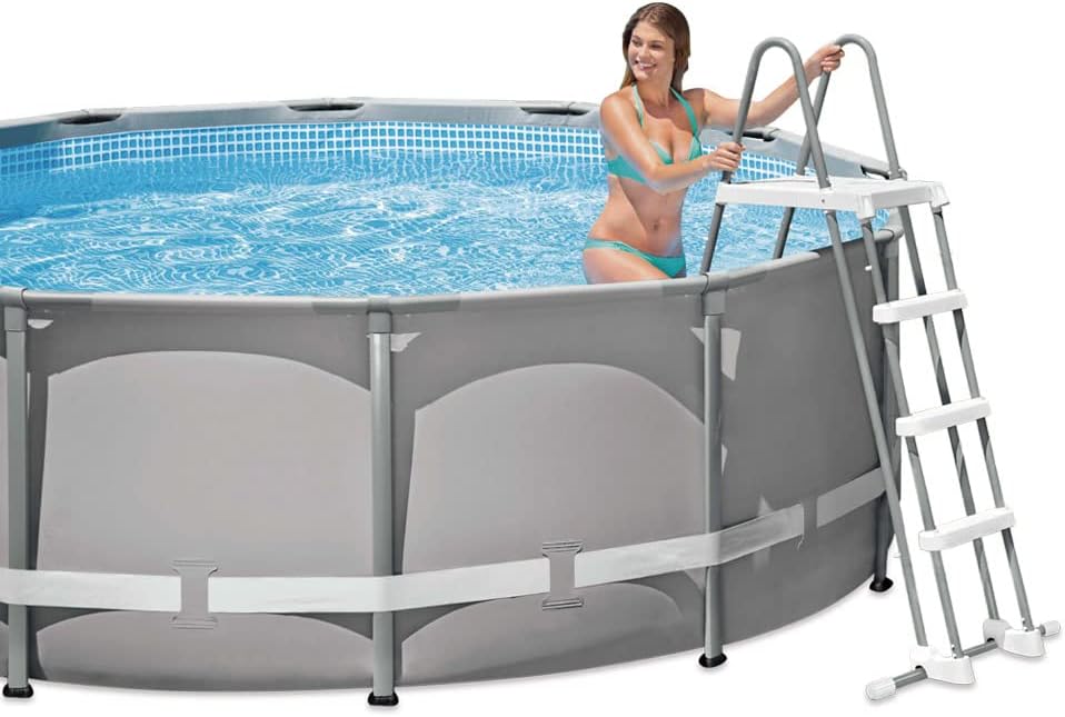 Intex échelle Double sécurité pour Piscine de 1m22 avec marches Amovibles – Image 2