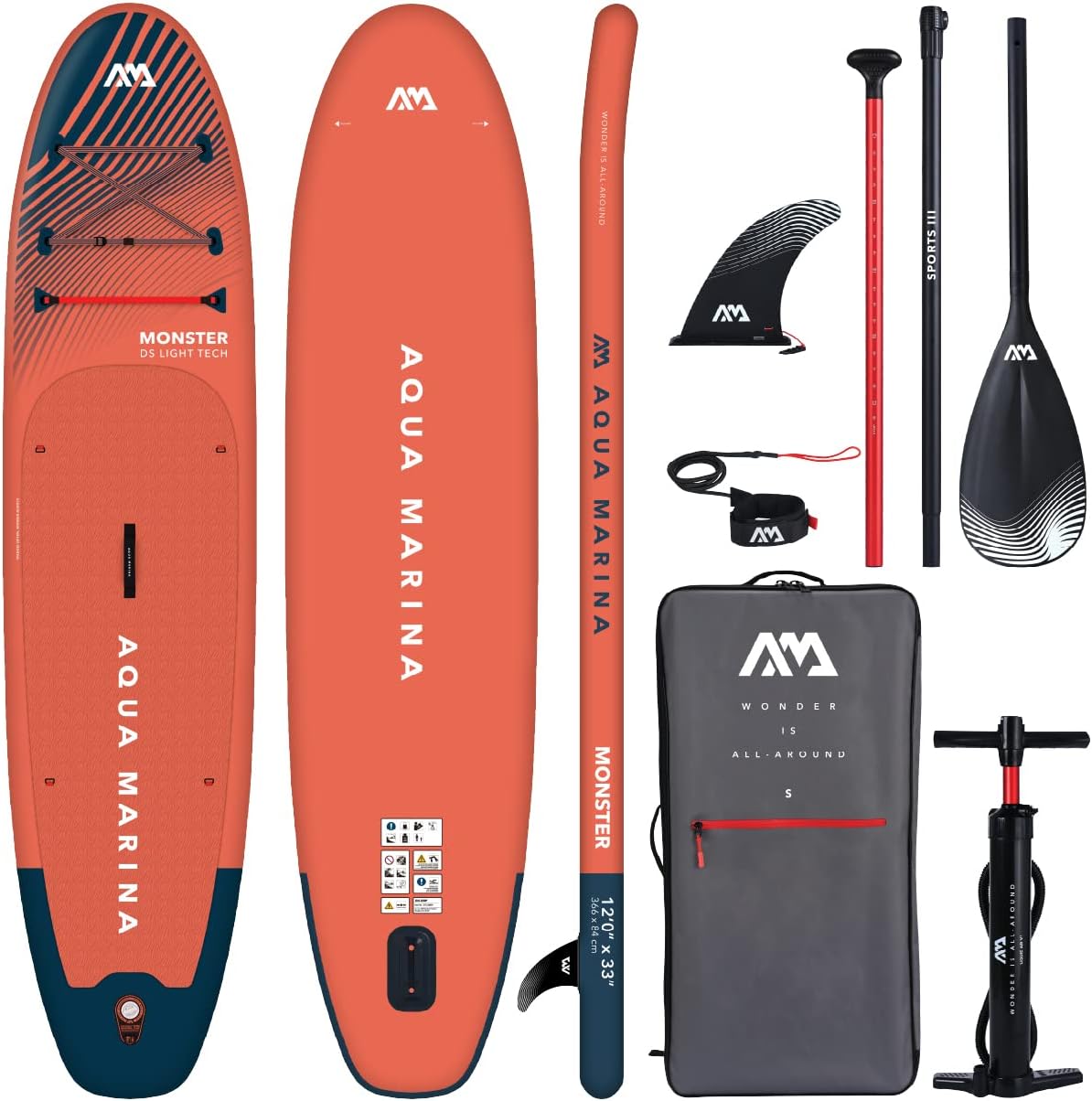 Aqua Marina Monster Planche à pagaie Gonflable 366 cm