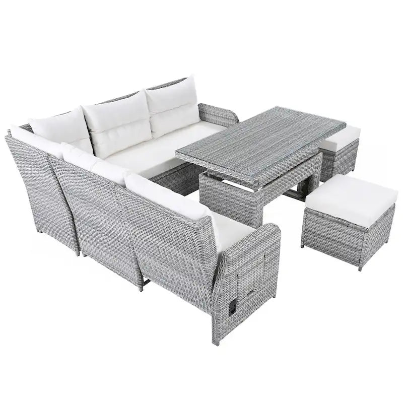 Outdoor Furniture Set Patio Rattan Furniture Set – Image 18