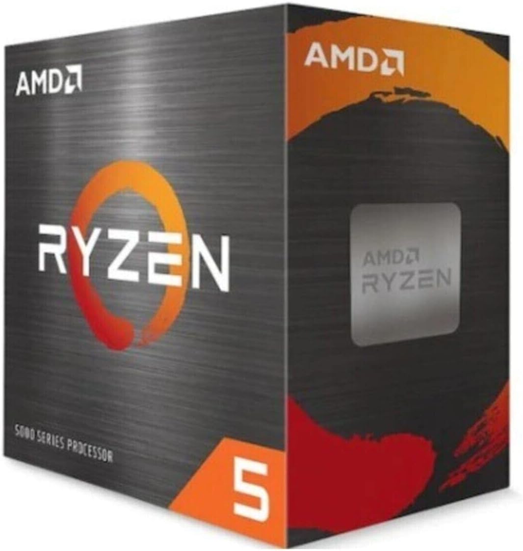 AMD Ryzen 5 5600X Processeur (6 Coeurs/12Threads, 65W TDP, Socket AM4, Cache 35Mo, jusqu'à 4.6 GHz Fréquence Boost, Ventilateur wraith Stealth)