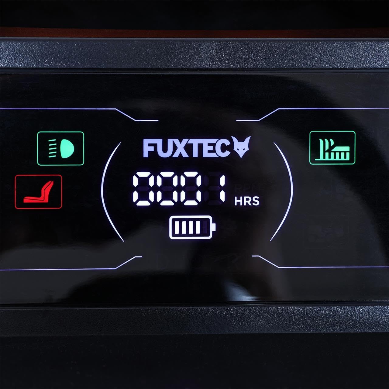 FUXTEC FX-RMT92A – Tondeuse autoportée hydrostatique – Tracteur de pelouse Essence 9,2 KW – Largeur de Coupe 92,5 cm – Bac 280 L – 6 hauteurs de Tonte – LED Automatique – Fonction Mulching intégrée – Image 8