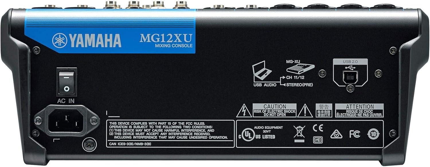 Yamaha MG12XU Mélangeur 4 bus 12 entrées avec effets – Image 2