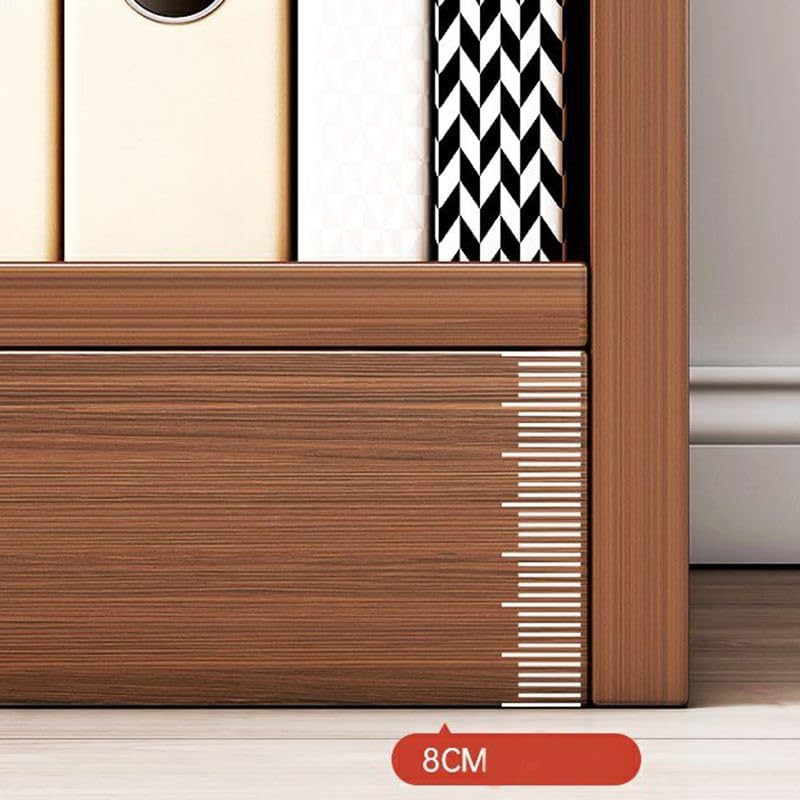 Bibliothèque contemporaine Standard à Dos fermé en Bois, étagère de Bureau à 5 Niveaux, du Sol au Plafond, Meuble de Salon, Rangement de Chambre à Coucher, Multicouche, Naturel, 79 L x 9 W 71 H – Image 3