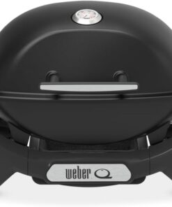 Alternative view of Weber Barbecue à gaz Q 1100N / Barbecue portable léger pour camping, patios et balcons avec brûleur haute efficacité, grilles en fonte émaillée et allumage électronique, noir