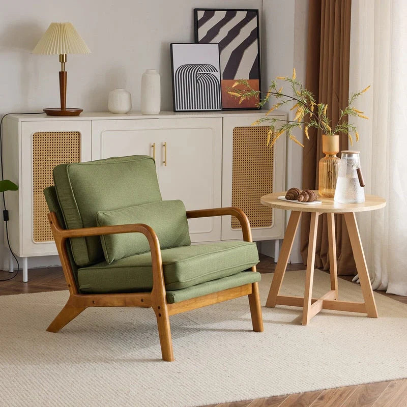 Mid Century Modern Upholstered Accent Chair – Image 58