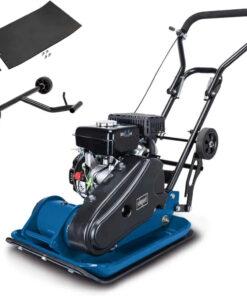 Scheppach Compacteur Thermique HP2300S 5,6 CV, 23 kN, Profondeur 35 cm, 25 m/min, Tapis et Roulettes Inclus