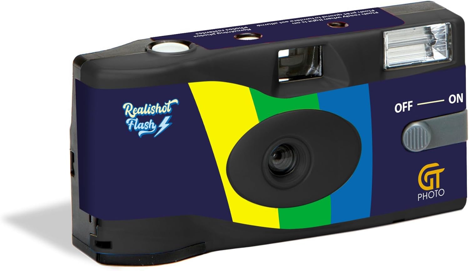 GT PHOTO GT27FL Realishot Flash - Pack de 10 Appareil Photo Jetable 35mm avec Flash, 27 Poses, Idéal pour Événements, Voyages et Souvenirs, Compact, Léger et Facile à Utiliser - Gris – Image 2
