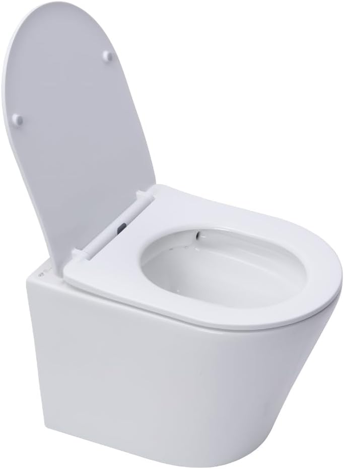 WC Suspendu Pack Complet Accessoires - Pack WC Grohe Bâti autoportant, WC SAT Infinitio sans bride, Plaque chrome, Abattant WC,Cuvette Toilette, Chasse d'eau Wc, Mécanisme – Image 4