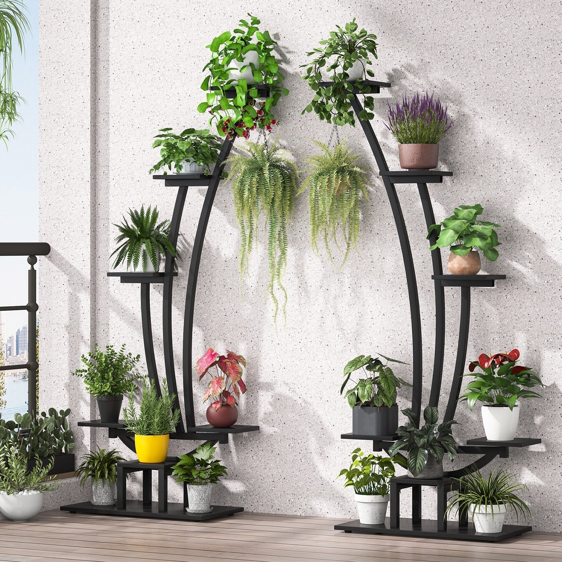 Indoor Plant Stand, 6-Tier Flower Rack for Home Garden- Set of 2 – Image 18
