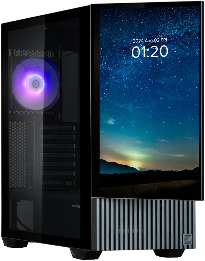 Boitier PC Moyen Tour avec écran 15,6'' Zalman Z10 DS (Noir)