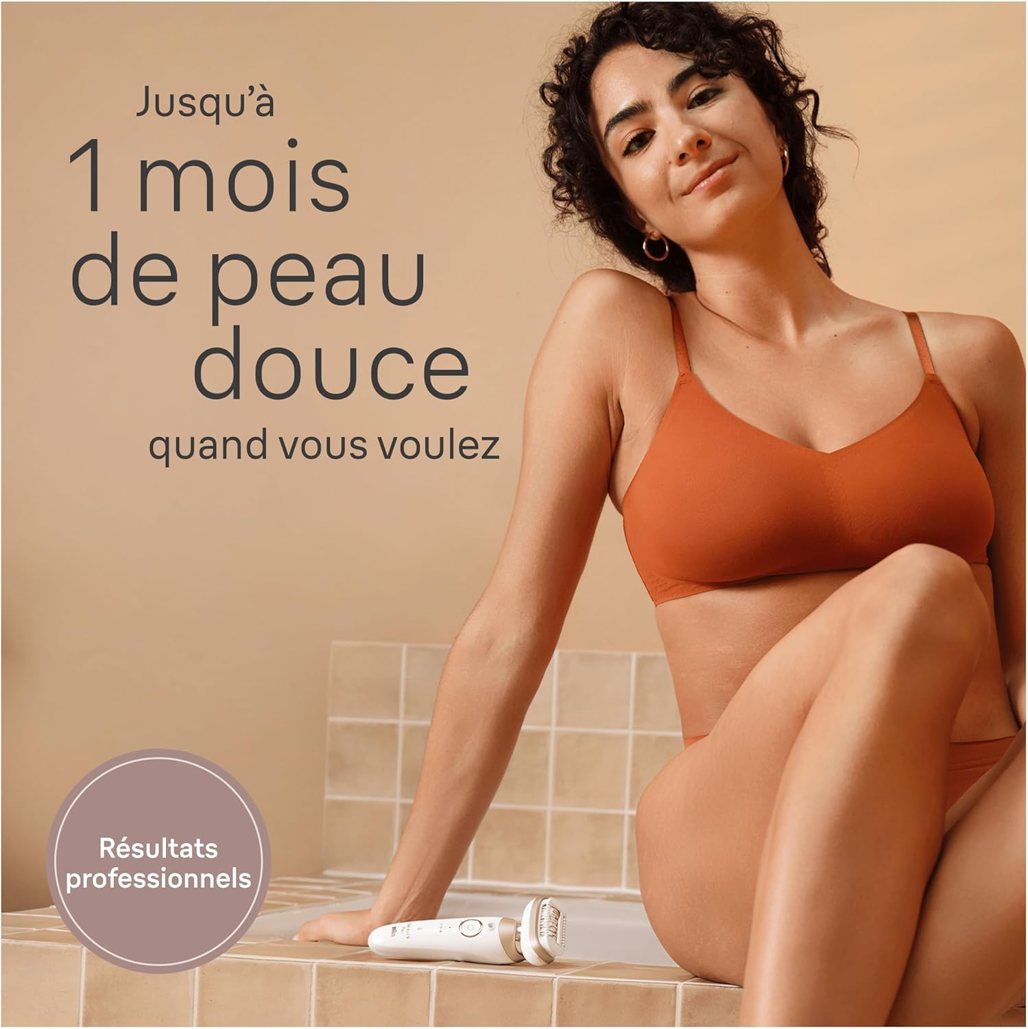 Braun Epilateur Electrique Pour Femmes Silk-épil 9 9-041 3D, Tête Flexible 360°, Etanche, Sans Fil, Kit D’Epilation Avec Tête De Rasoir, Sabot Tondeuse, Rouleaux Massage, Pour Tondre Et Raser – Image 2
