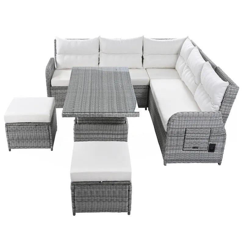 Outdoor Furniture Set Patio Rattan Furniture Set – Image 20
