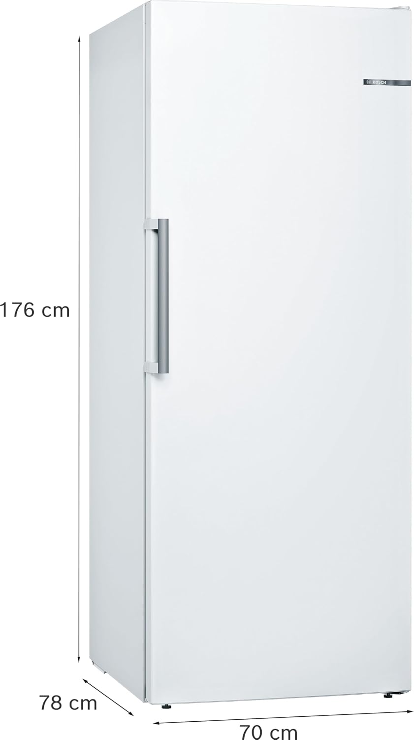 Bosch GSN54AWCV Série 6 Congélateur XXL 176 x 70 cm extra large 327 L NoFrost ne dégivrage plus jamais avec éclairage LED uniforme BigBox Espace pour gros aliments congelés Blanc – Image 6