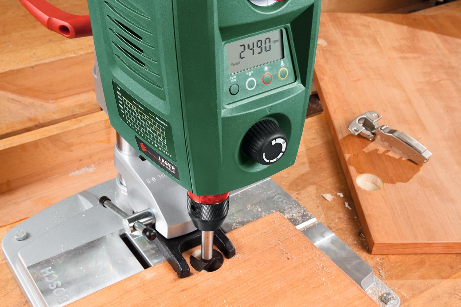 Bosch perceuse à colonne PBD 40 710 W, diamètre d'alésage max. dans l'acier/le bois : 13 mm/40 mm, course de perçage 90 mm, emballage carton – Image 5