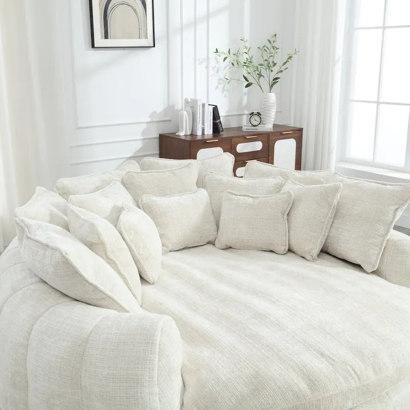 Comfortable Double Loaf Sofa Bed, Oversized Sofa Bed with Armrests – Image 15