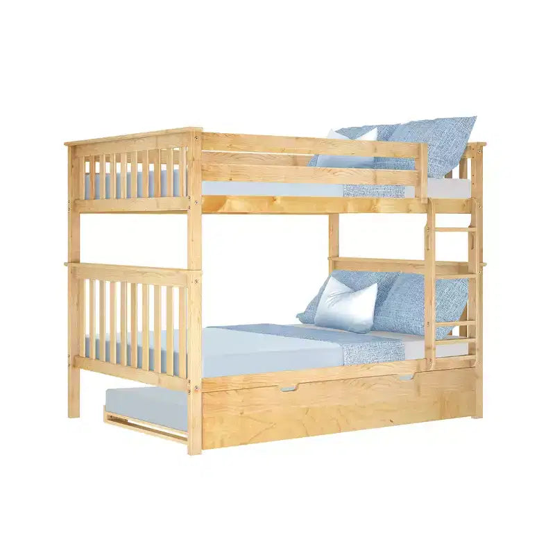 Max & Lily Full over Full Bunk Bed with Trundle Bed – Image 6