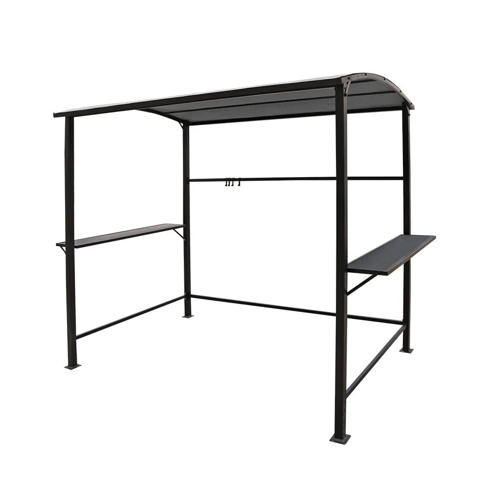 Outdoor 5 ft. x 8 ft. Steel Frame Grill Gazebo Canopy Barbecue Shelter – Image 16