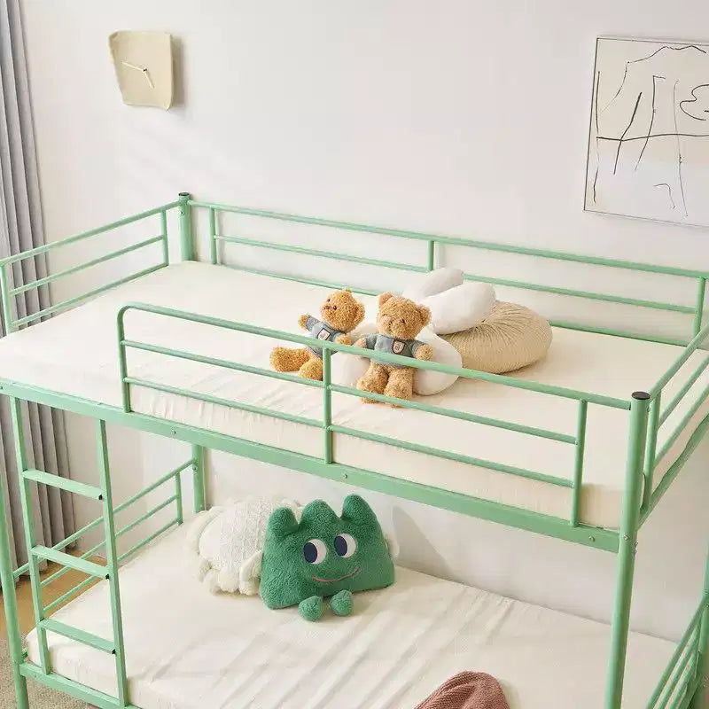 Karl Home Twin Over Twin Steel Bunk Bed Frame Ladder Bedroom Dorm Room for Kids Adult Children – Image 10