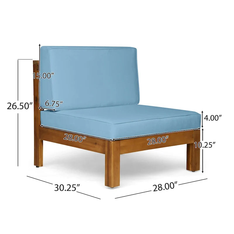 Brava Outdoor Acacia Wood 6-piece Chat Set by Christopher Knight Home – Image 34