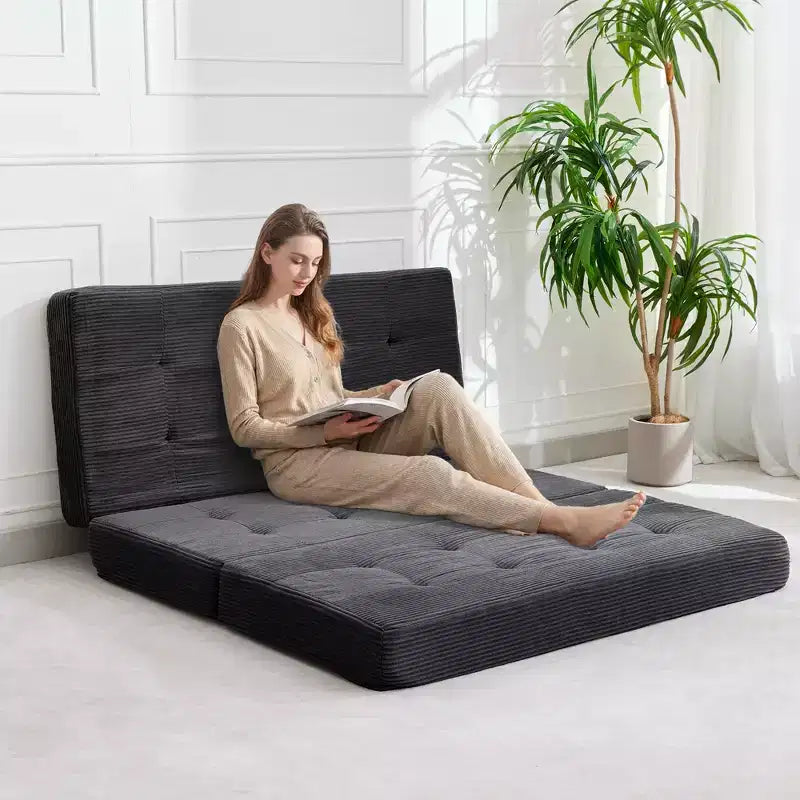 39x75 Tri-Fold Memory Foam Sofa Bed 6 Tufted Mattress