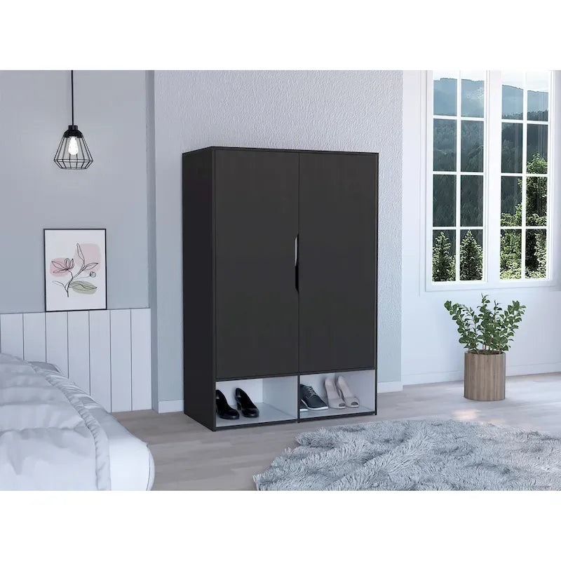 Rose Double Armoire with Hanging Rod – Image 13