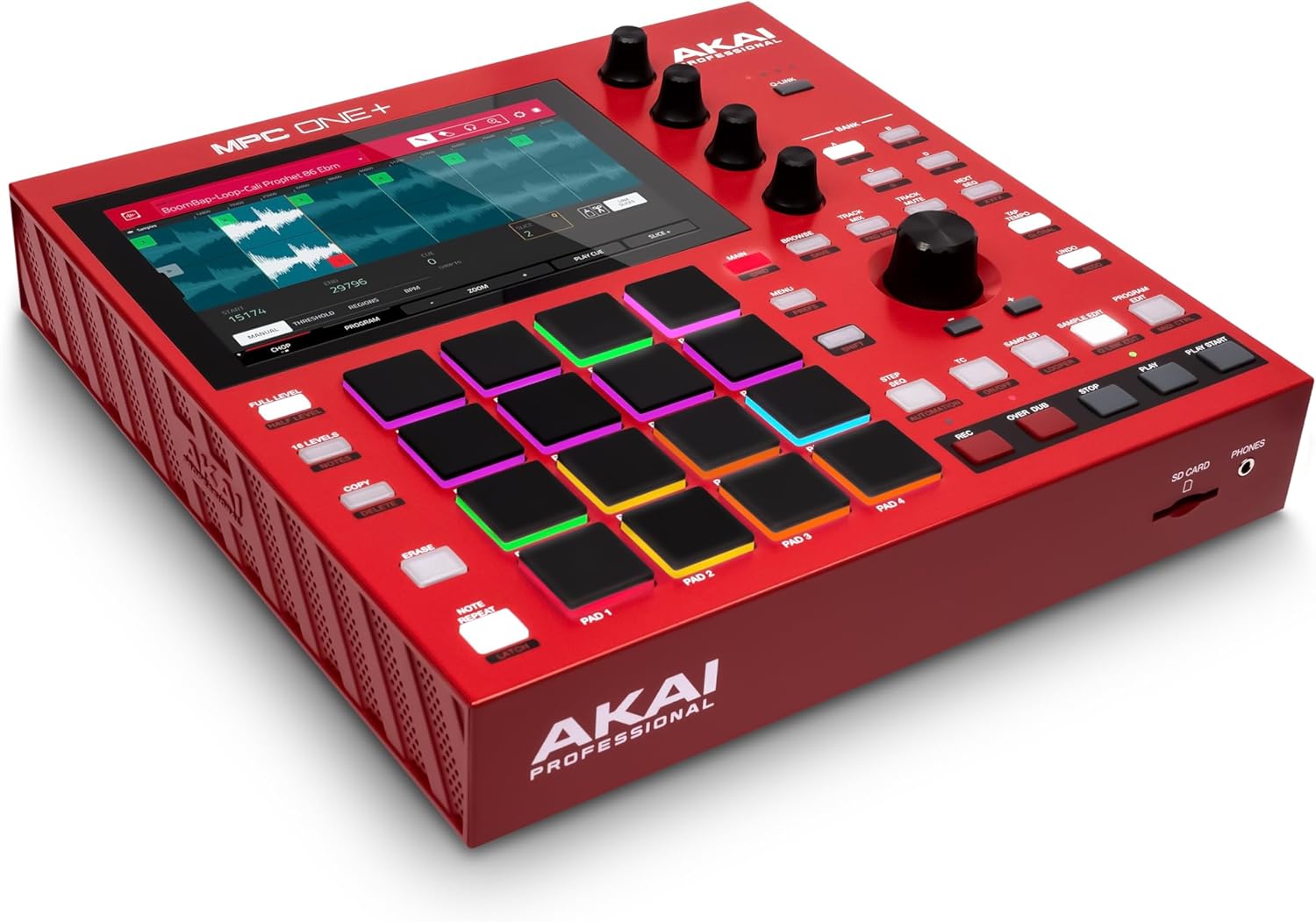Akai Professional MPC One+ Standalone Drum Machine, Beat Maker et Contrôleur MIDI avec WiFi, Bluetooth, Pads de Batterie, Plug-ins de Synthèse, Écran Tactile et Intégration Native Instruments