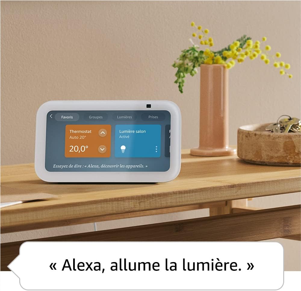 Echo Show 5 (Nouvelle génération) | Écran tactile connecté compact avec Alexa pour le contrôle de votre maison connectée et bien plus | Anthracite – Image 4