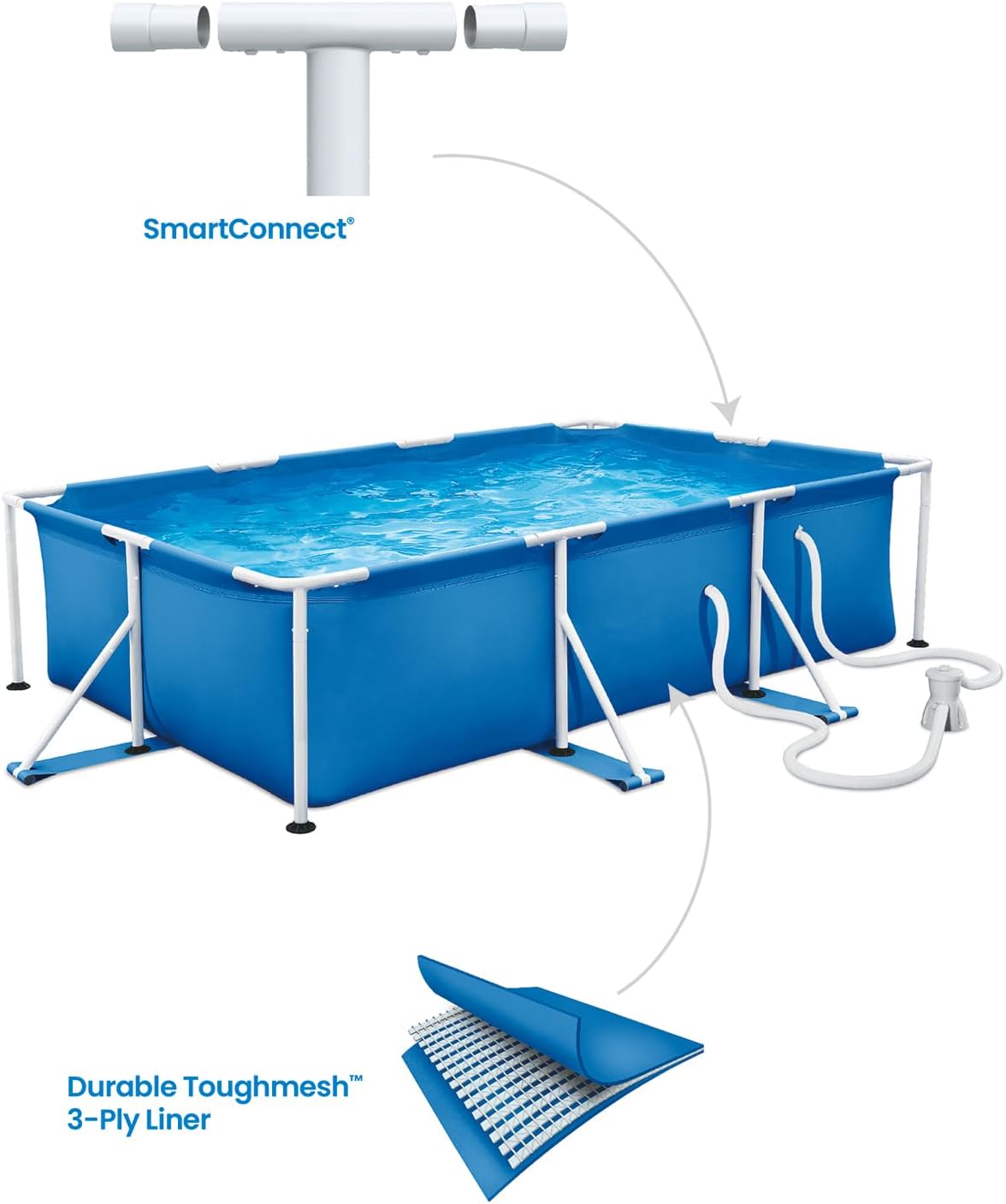 FUNSICLE Piscine Tubulaire Activity™ Lap Pool 3m x 2m x 75cm – Image 3
