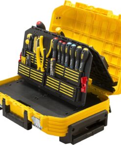 Alternative view of Stanley Fmst1-75530 Valise De Maintenance Garnie Gamme FatMax, À Roulettes, Renforcée En Fibre De Verre, Structure Accordéon, Poignée, Télescopique Avec Revêtement Caoutchouc 104 Pièces Multicolore