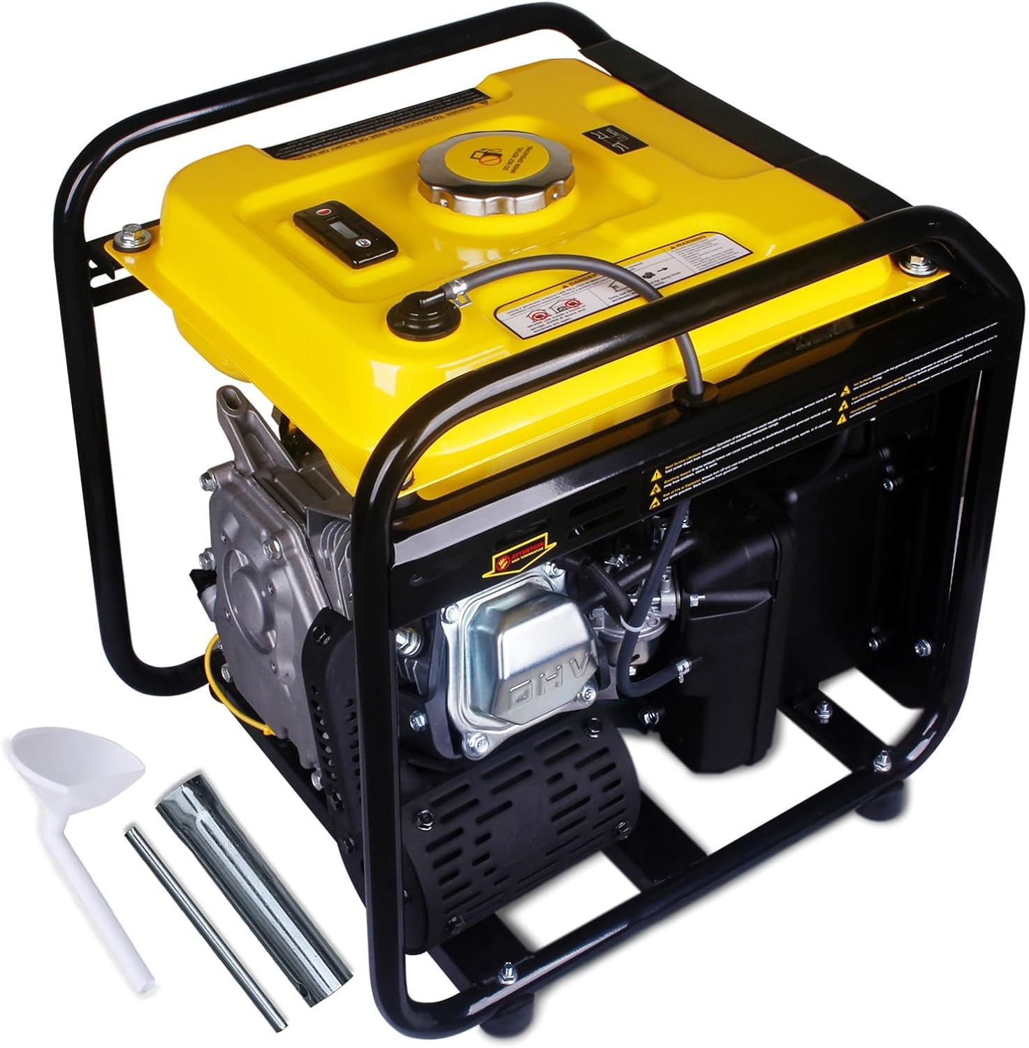 Aceup Energy Groupe électrogène à inverseur 3800W avec générateur à essence 230V 12V pour pannes de courant et chantiers de construction Affichage intelligent 4 temps – Image 4
