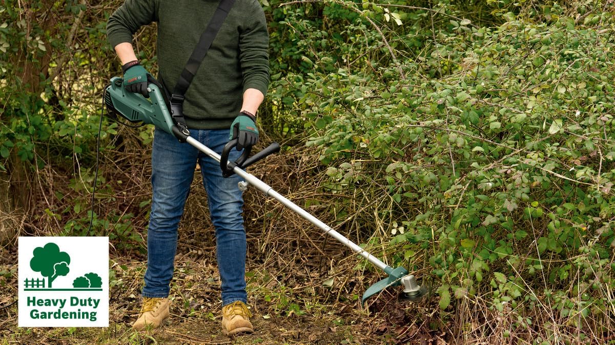 Bosch débroussailleuse AFS 23-37 (Lame à 3 Dents, Bobine pour Fil de Coupe, 3 Fils de Coupe, poignée supplémentaire, Capot de Protection, Carton, 1000 W) – Image 2