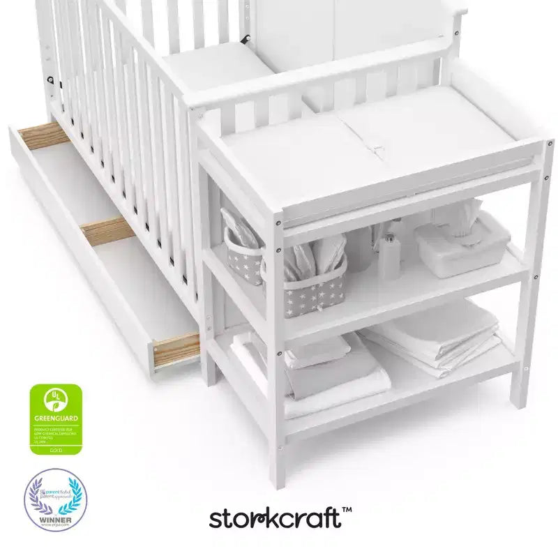 Storkcraft Steveston 5-in-1 Convertible Crib and Changer with Drawer – Image 20