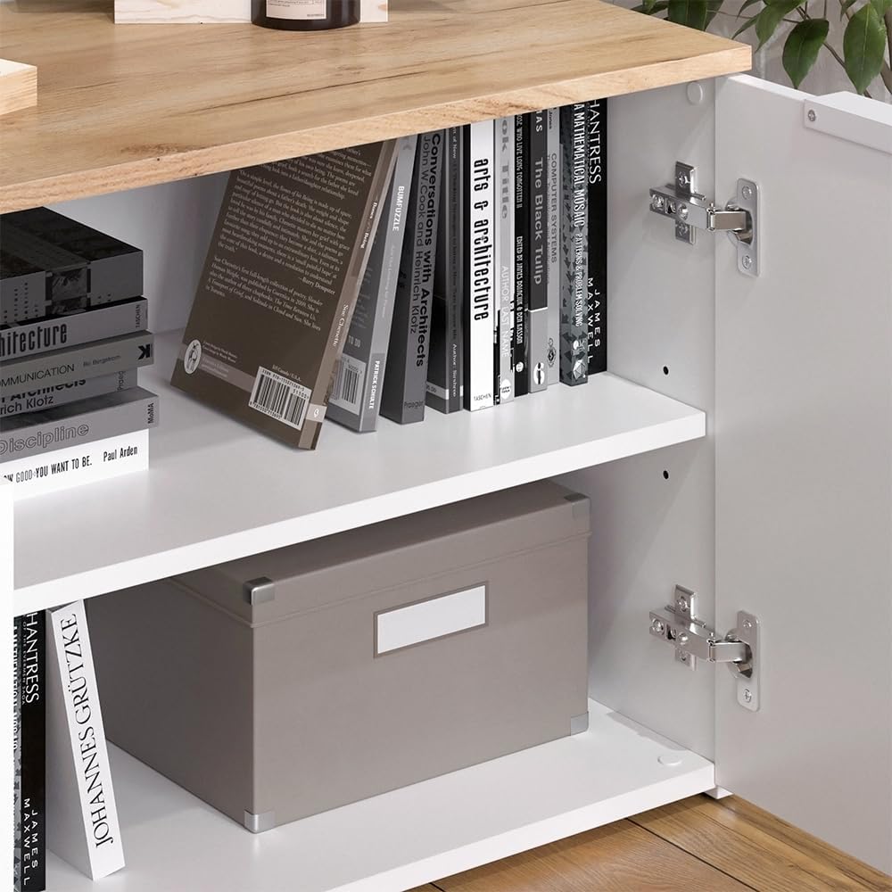 Vicco Meuble-paroi Wido, Blanc/Sonoma, 3 pièces – Image 5