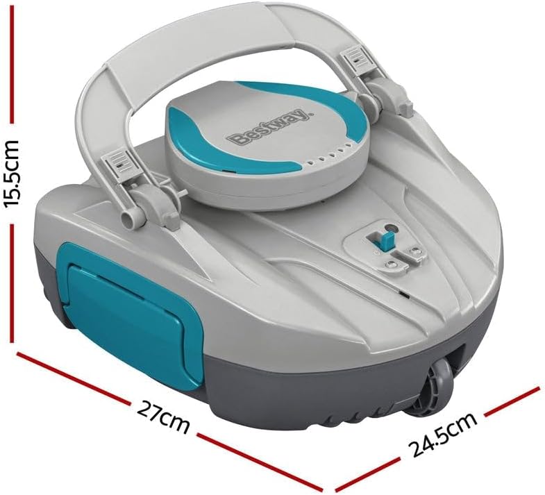 Bestway Robot aspirateur de Piscine Automatique AquaTronix G100-27 cm x 24,4 cm x 15,5 cm - Gris/Vert – Image 2