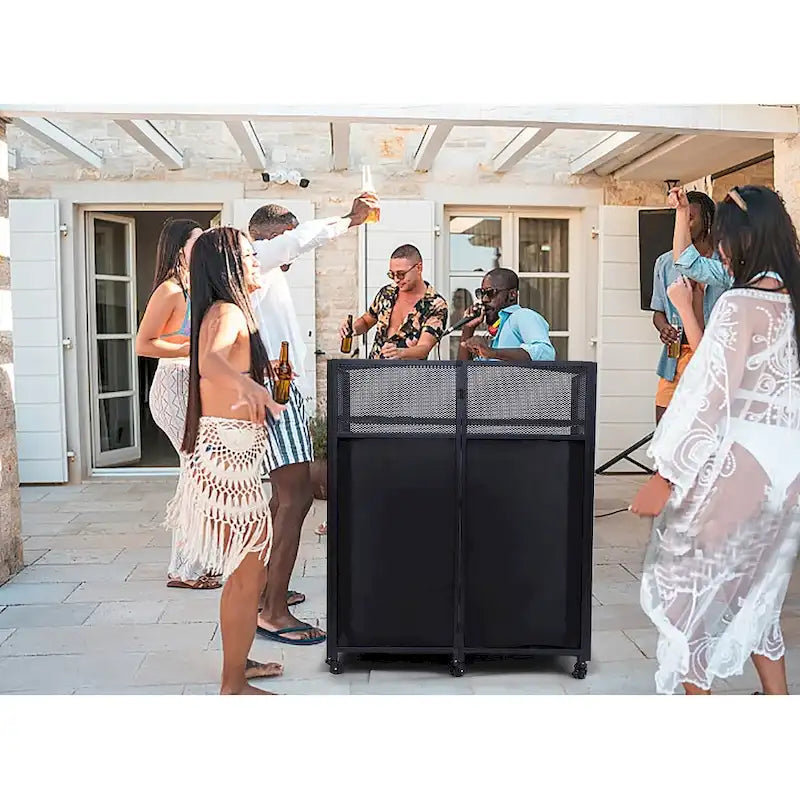 Portable DJ Booth Table Set with Integrated Lighting Scrims, Sturdy Carry Case, and Compact 40x20 inch Dimensions – Image 6