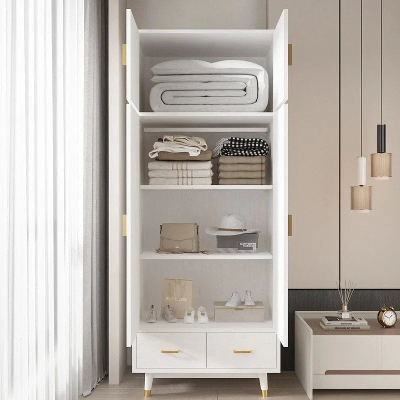 Wooden Armoire with 4 Drawers – Image 8